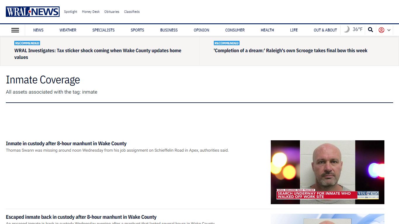 Inmate Coverage - WRAL